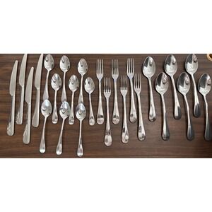 Set Of 25 IKEA Gamman Stainless Mixed Flatware Piece Fork Spoon Knife 224 58